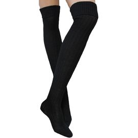 Overknee Natursocks 35/38 schwarz