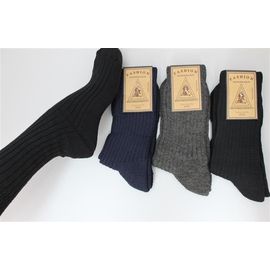 Nowegersocken mit Plüchsohle farbig